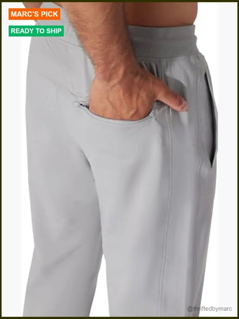 Men's Tactical Side Pocket Jogger Pants - Cargo Joggers with Zipper Pockets